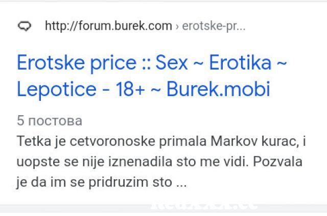 Burek forum erotske price