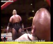 An Rare Rikishi Stinkface On A Manager In 2004 After His WWE Run Is Over! IWA Cierre Temporada 2004! from reign 2004